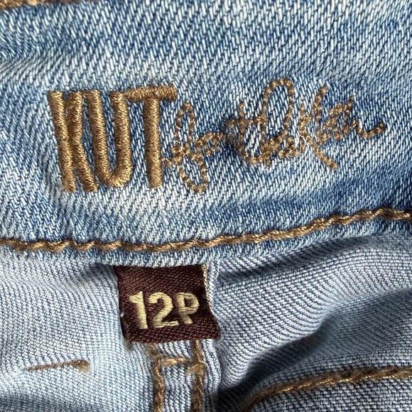 Kut from the Kloth Toothpick Skinny Jeans Light Wash Distressed - Picture 5 of 8